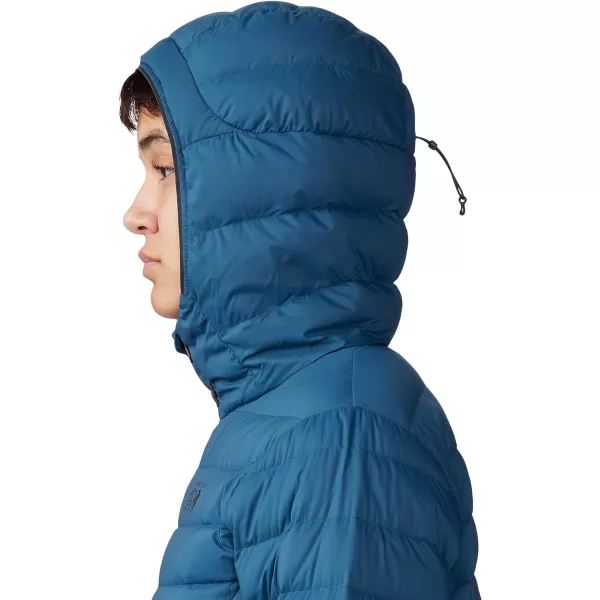 imageMountain Hardwear Womens Deloro Down Full Zip Hoody for Climbing and Skiing  Insulated Windproof and WaterResistantDark Caspian