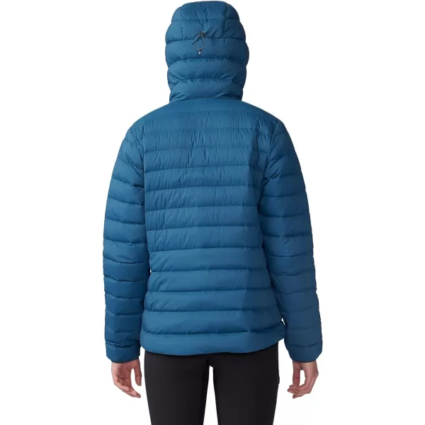 imageMountain Hardwear Womens Deloro Down Full Zip Hoody for Climbing and Skiing  Insulated Windproof and WaterResistantDark Caspian