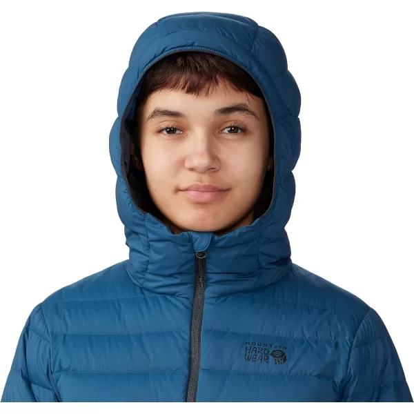 imageMountain Hardwear Womens Deloro Down Full Zip Hoody for Climbing and Skiing  Insulated Windproof and WaterResistantDark Caspian