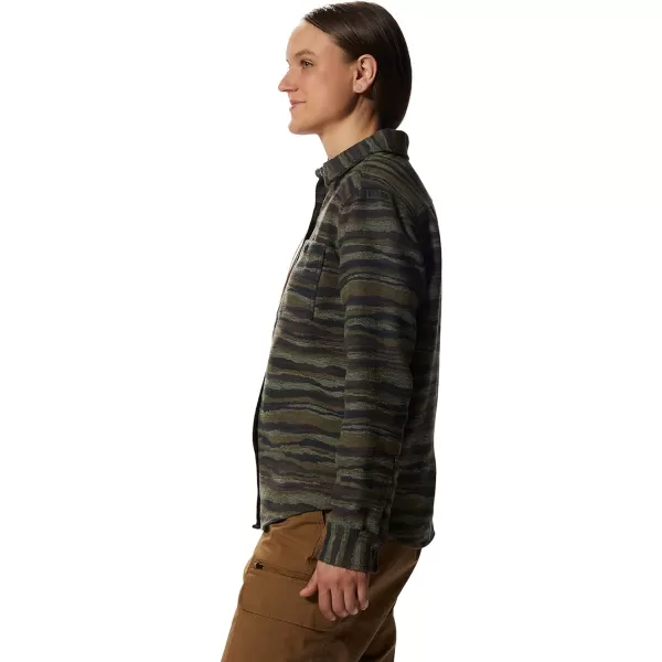 imageMountain Hardwear Womens Granite Peak Long Sleeve Flannel for Camping Travel AprsSki and Everyday WearCorozo Nut Landscape Print