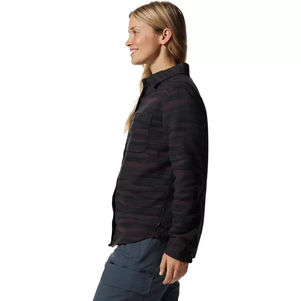 imageMountain Hardwear Womens Granite Peak Long Sleeve Flannel for Camping Travel AprsSki and Everyday WearDarkest Dawn