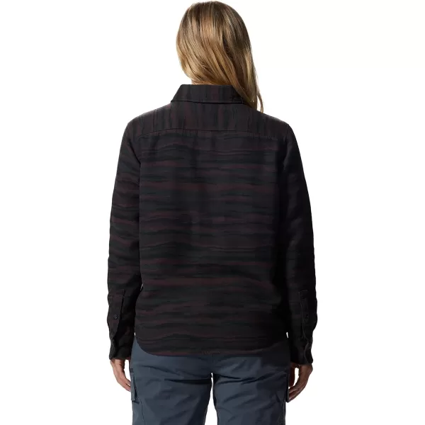 imageMountain Hardwear Womens Granite Peak Long Sleeve Flannel for Camping Travel AprsSki and Everyday WearDarkest Dawn
