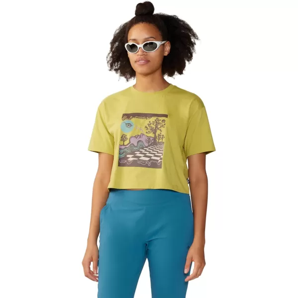 imageMountain Hardwear Womens Graphic Boxy Crop W Short SleeveBright Olive