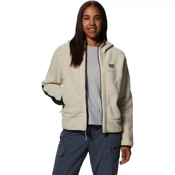 imageMountain Hardwear Womens HiCamp Fleece Full Zip Hoody for Hiking Travel Backpacking and Everyday WearWild Oyster