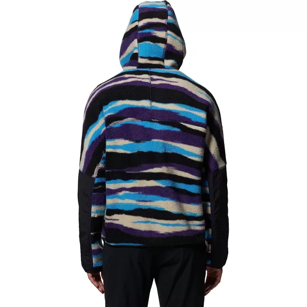 imageMountain Hardwear Womens HiCamp Fleece Full Zip Hoody for Hiking Travel Backpacking and Everyday WearZodiac Landscape Print