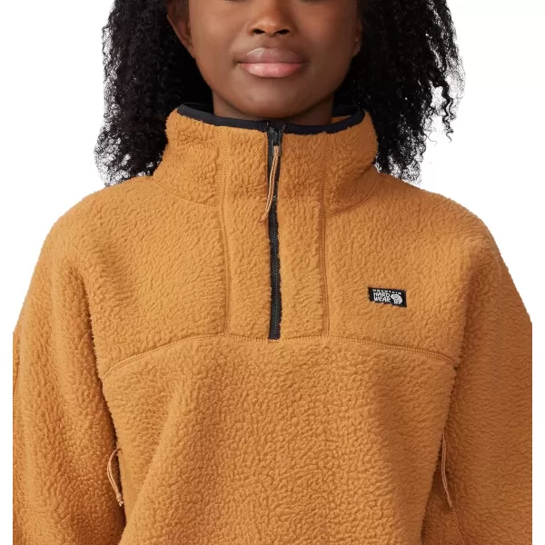 imageMountain Hardwear Womens HiCamp Fleece Pullover for Hiking Travel Backpacking and Everyday WearCopper Clay