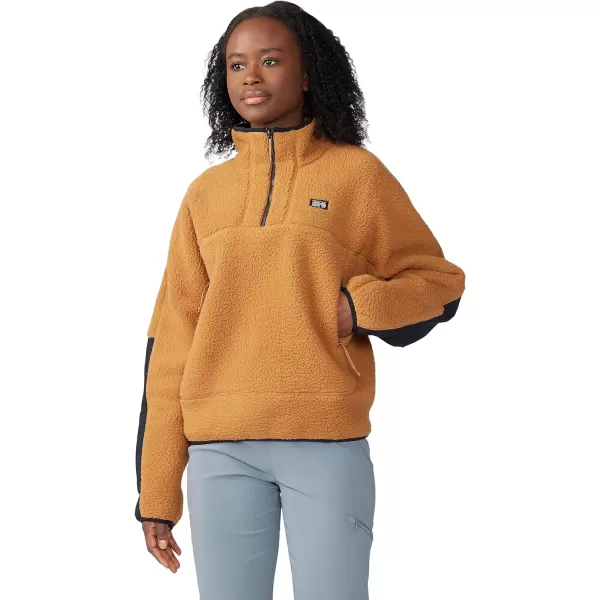 imageMountain Hardwear Womens HiCamp Fleece Pullover for Hiking Travel Backpacking and Everyday WearCopper Clay