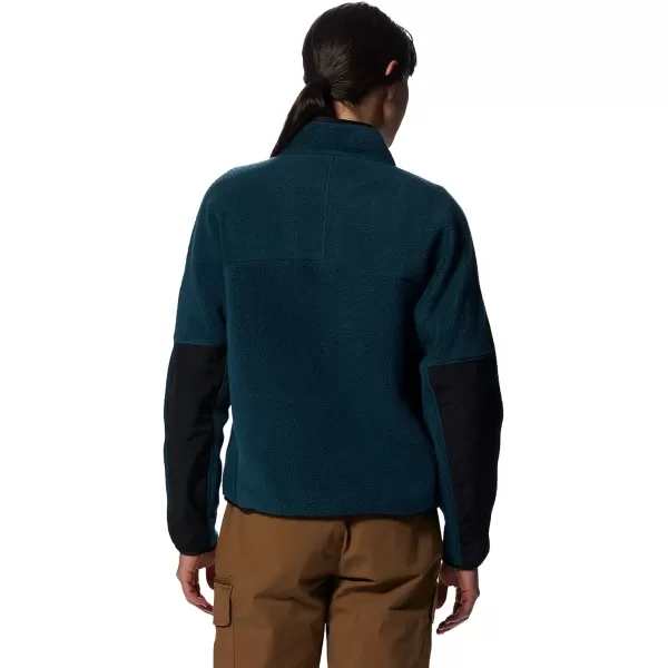 imageMountain Hardwear Womens HiCamp Fleece Pullover for Hiking Travel Backpacking and Everyday WearDark Marsh