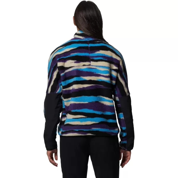 imageMountain Hardwear Womens HiCamp Fleece Pullover for Hiking Travel Backpacking and Everyday WearZodiac Landscape Print