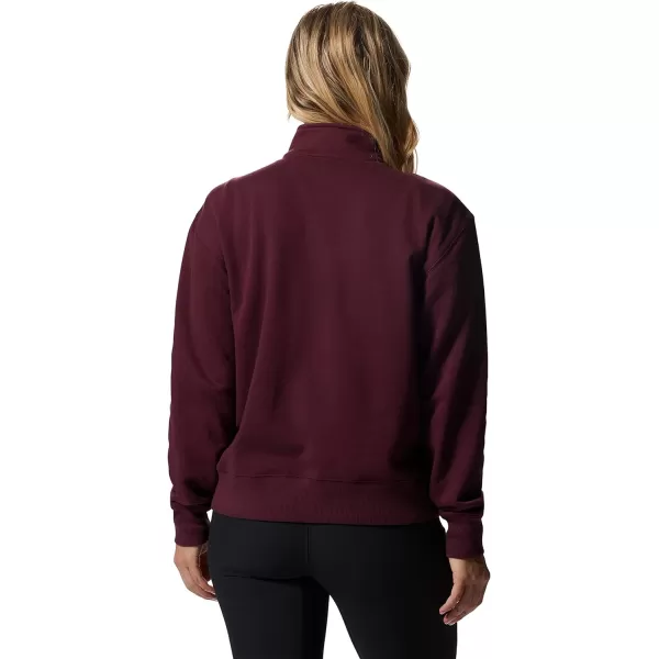 imageMountain Hardwear Womens MHW Logo 14 Zip for Travel Camping and Casual WearCocoa Red