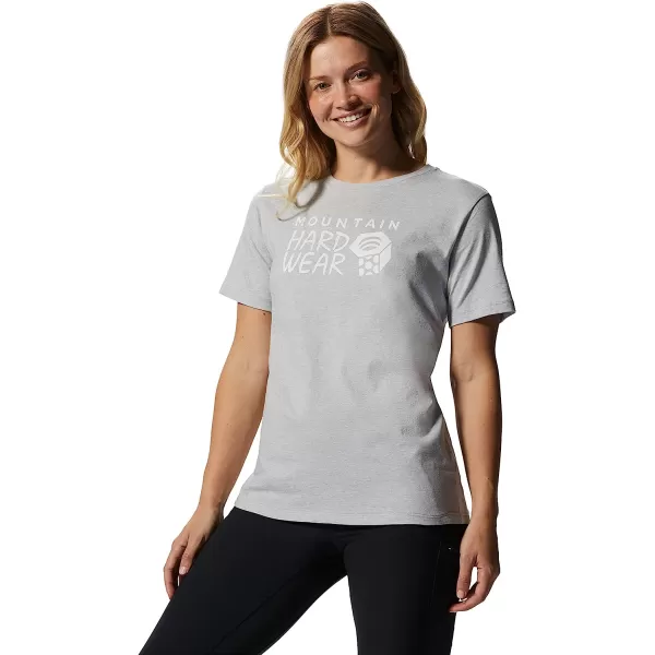 imageMountain Hardwear Womens MHW Logo Short Sleeve  Classic Lightweight Cotton TeeHardwear Grey Heather