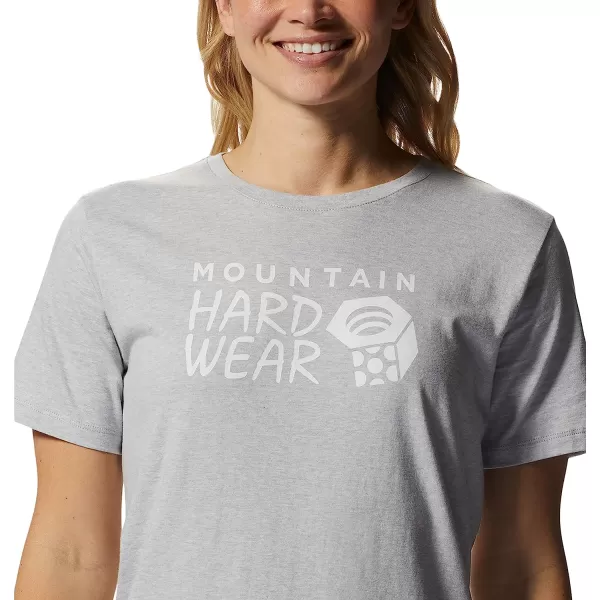 imageMountain Hardwear Womens MHW Logo Short Sleeve  Classic Lightweight Cotton TeeHardwear Grey Heather