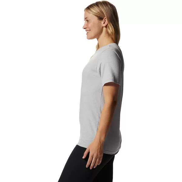 imageMountain Hardwear Womens MHW Logo Short Sleeve  Classic Lightweight Cotton TeeHardwear Grey Heather