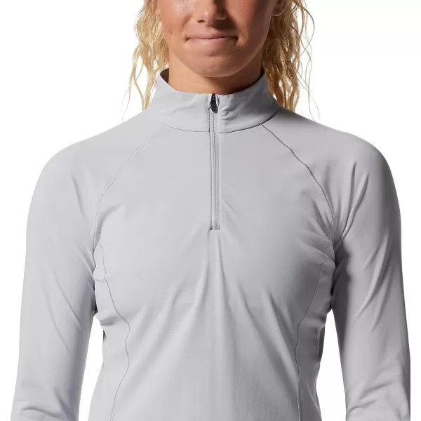 imageMountain Hardwear Womens Mountain Stretch Half Zip for Skiing Climbing Backpacking and HikingGlacial