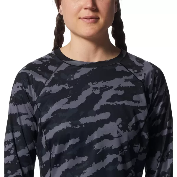 imageMountain Hardwear Womens Mountain Stretch Long Sleeve Crew for Hiking Climbing Skiing and Everyday WearZinc