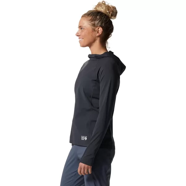 imageMountain Hardwear Womens Mountain Stretch Long Sleeve Hoody for Camping Hiking and Everyday WearBlack