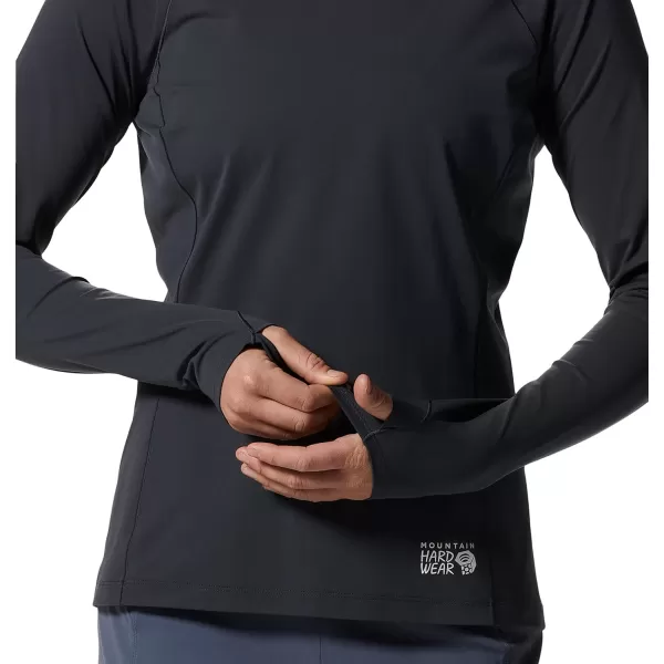 imageMountain Hardwear Womens Mountain Stretch Long Sleeve Hoody for Camping Hiking and Everyday WearBlack