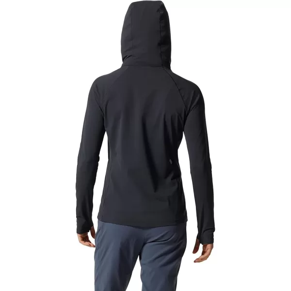 imageMountain Hardwear Womens Mountain Stretch Long Sleeve Hoody for Camping Hiking and Everyday WearBlack