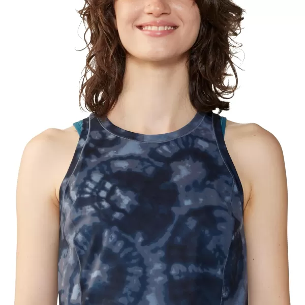 imageMountain Hardwear Womens Mountain Stretch TankletteBlue Slate Spore Dye Print