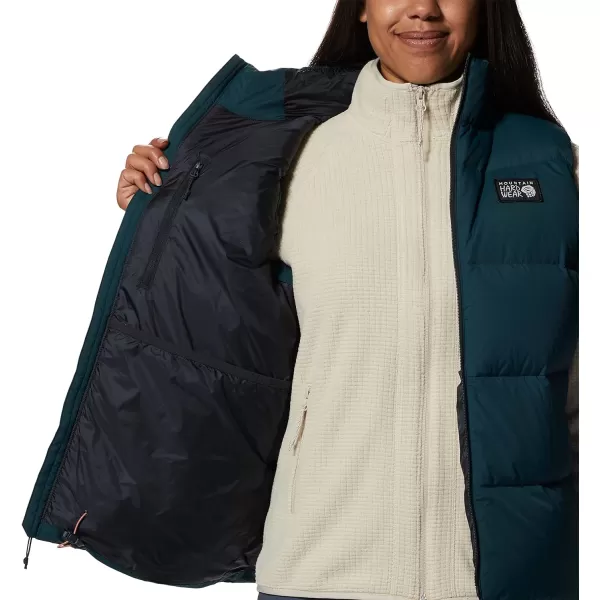 imageMountain Hardwear Womens Nevadan Down Vest for Camping Travel and Everyday Wear  Durable and InsulatedDark Marsh