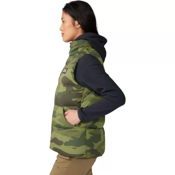 imageMountain Hardwear Womens Nevadan Down Vest for Camping Travel and Everyday Wear  Durable and InsulatedDark Pine Camo Print