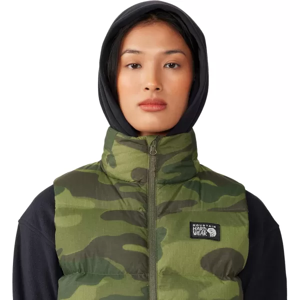 imageMountain Hardwear Womens Nevadan Down Vest for Camping Travel and Everyday Wear  Durable and InsulatedDark Pine Camo Print