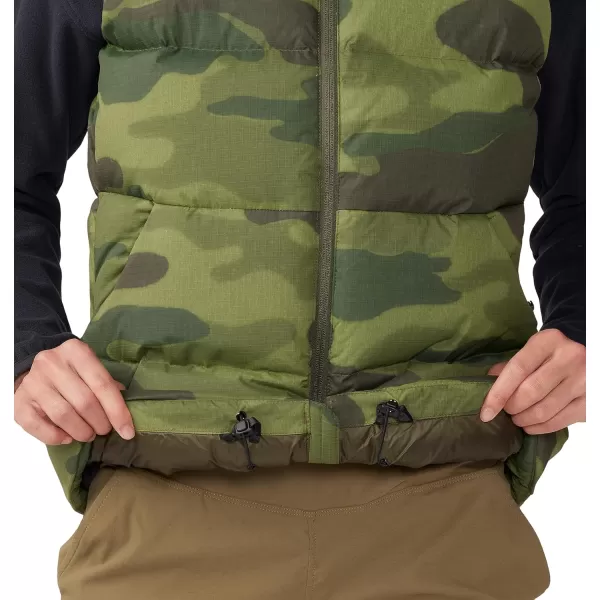 imageMountain Hardwear Womens Nevadan Down Vest for Camping Travel and Everyday Wear  Durable and InsulatedDark Pine Camo Print