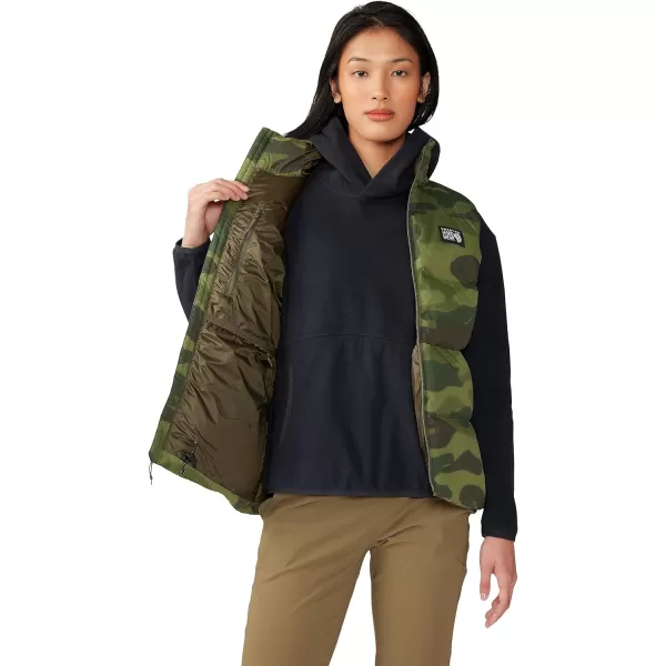 imageMountain Hardwear Womens Nevadan Down Vest for Camping Travel and Everyday Wear  Durable and InsulatedDark Pine Camo Print