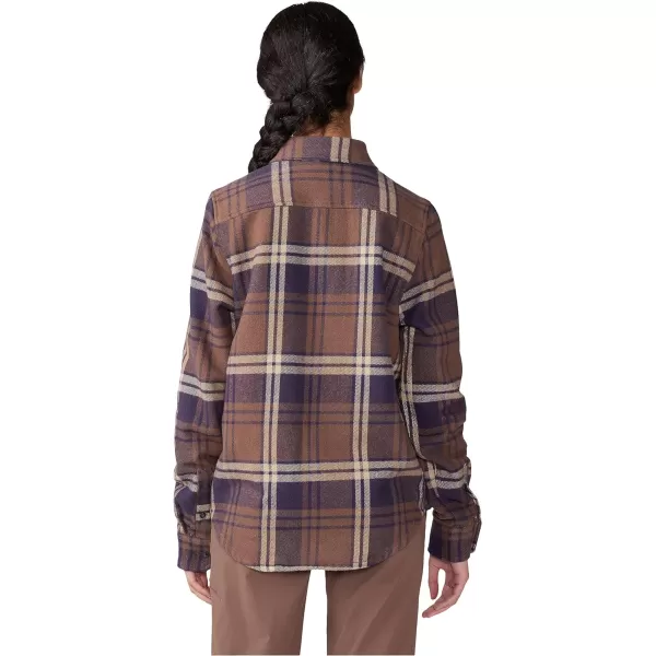 imageMountain Hardwear Womens Plusher Long Sleeve Shirt for Hiking Camping and Casual WearBlurple Plaid Print