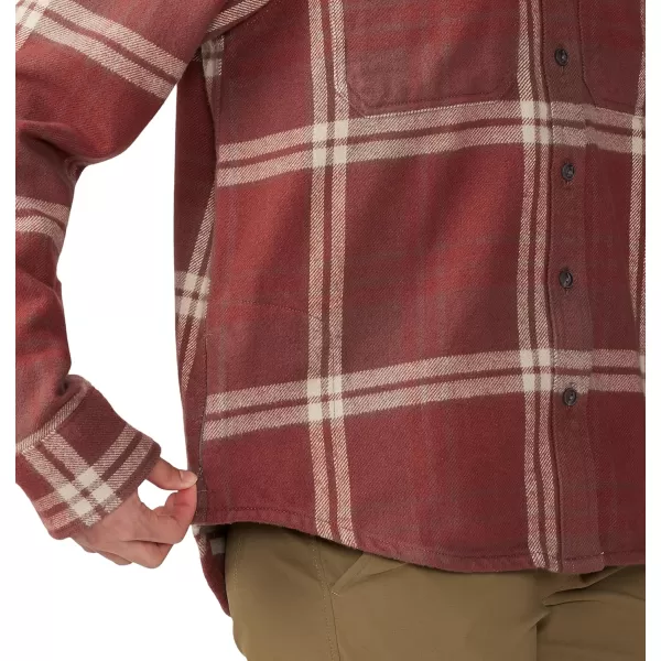 imageMountain Hardwear Womens Plusher Long Sleeve Shirt for Hiking Camping and Casual WearClay Earth Plaid Print
