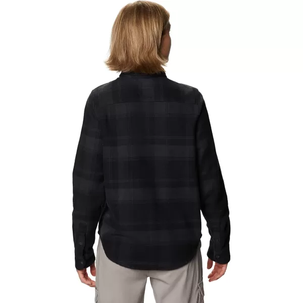 imageMountain Hardwear Womens Plusher Long Sleeve Shirt for Hiking Camping and Casual WearDark Storm