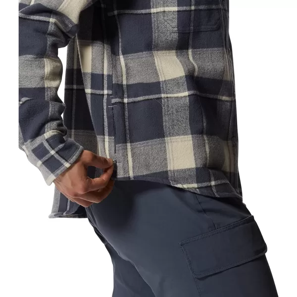 imageMountain Hardwear Womens Plusher Long Sleeve Shirt for Hiking Camping and Casual WearWild Oyster Tartan Plaid