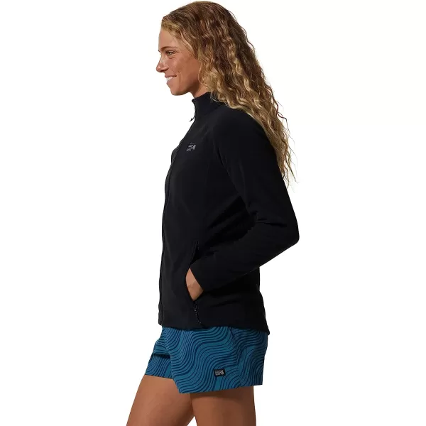 imageMountain Hardwear Womens Polartec Microfleece Full Zip for Hiking Camping and Casual Wear  Breathable and InsulatedBlack