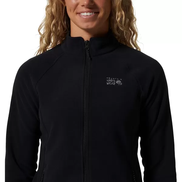 imageMountain Hardwear Womens Polartec Microfleece Full Zip for Hiking Camping and Casual Wear  Breathable and InsulatedBlack