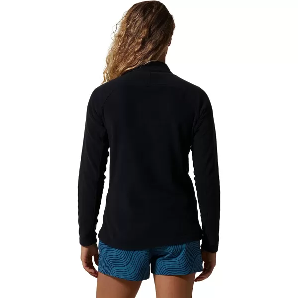 imageMountain Hardwear Womens Polartec Microfleece Full Zip for Hiking Camping and Casual Wear  Breathable and InsulatedBlack