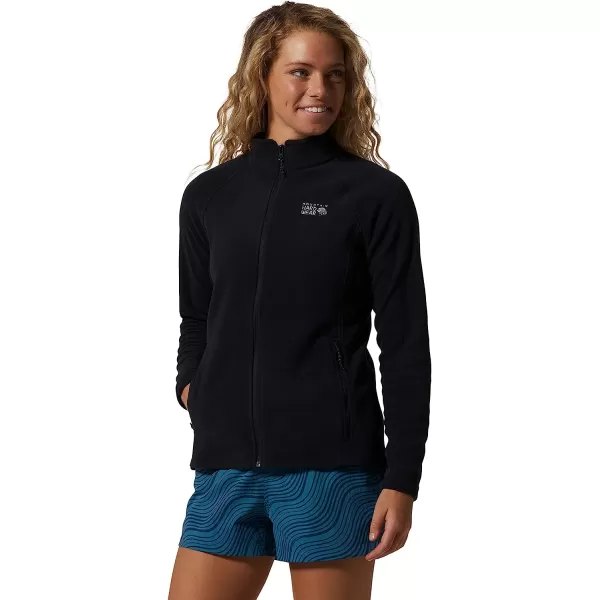 imageMountain Hardwear Womens Polartec Microfleece Full Zip for Hiking Camping and Casual Wear  Breathable and InsulatedBlack