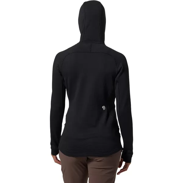 imageMountain Hardwear Womens Polartec Power Grid Full Zip Hoody for Climbing Hiking and Camping  Breathable and InsulatedBlack