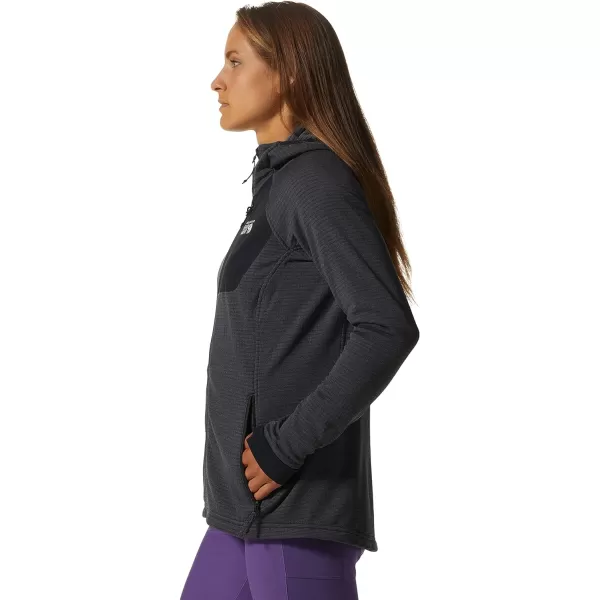 imageMountain Hardwear Womens Polartec Power Grid Full Zip Hoody for Climbing Hiking and Camping  Breathable and InsulatedBlue Slate Heather