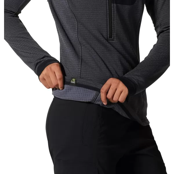 imageMountain Hardwear Womens Polartec Power Grid Half Zip JacketBlue Slate Heather