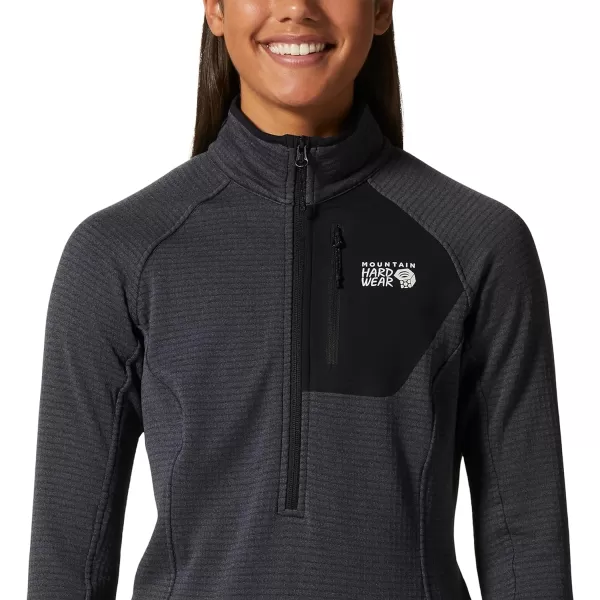 imageMountain Hardwear Womens Polartec Power Grid Half Zip JacketBlue Slate Heather