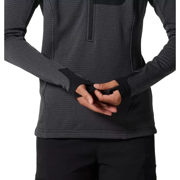 imageMountain Hardwear Womens Polartec Power Grid Half Zip JacketBlue Slate Heather