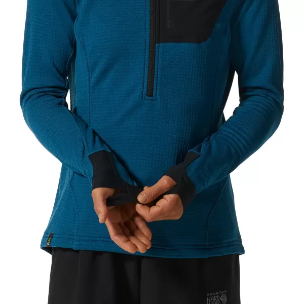 imageMountain Hardwear Womens Polartec Power Grid Half Zip JacketVinson Blue Heather
