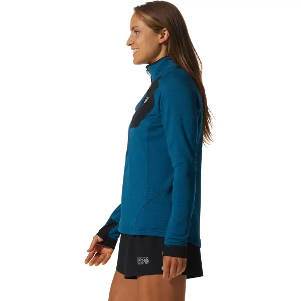 imageMountain Hardwear Womens Polartec Power Grid Half Zip JacketVinson Blue Heather