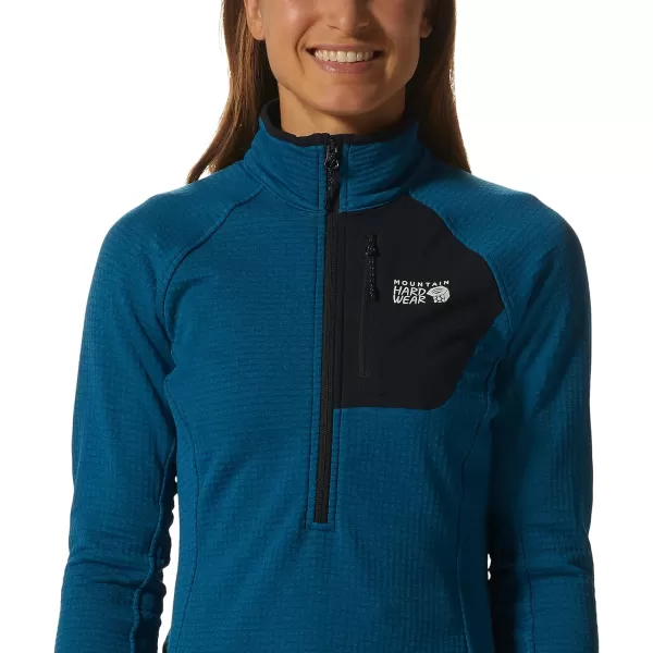 imageMountain Hardwear Womens Polartec Power Grid Half Zip JacketVinson Blue Heather