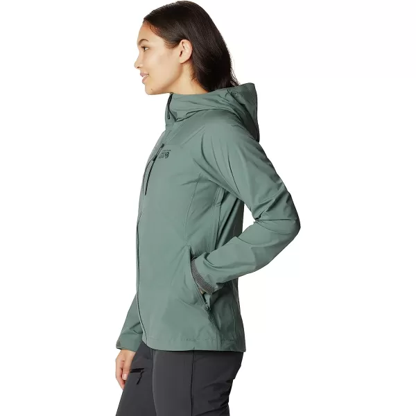 imageMountain Hardwear Womens Stretch Ozonic Jacket for Backpacking Hiking Travel and Casual WearThunderhead Grey