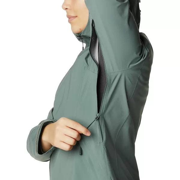 imageMountain Hardwear Womens Stretch Ozonic Jacket for Backpacking Hiking Travel and Casual WearThunderhead Grey
