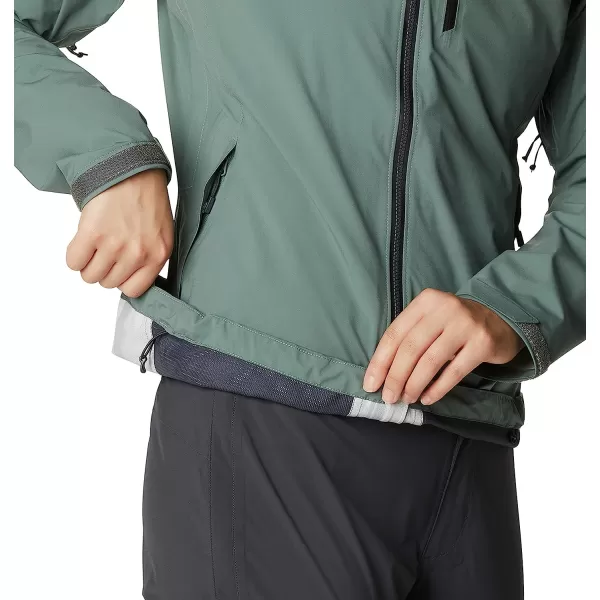 imageMountain Hardwear Womens Stretch Ozonic Jacket for Backpacking Hiking Travel and Casual WearThunderhead Grey