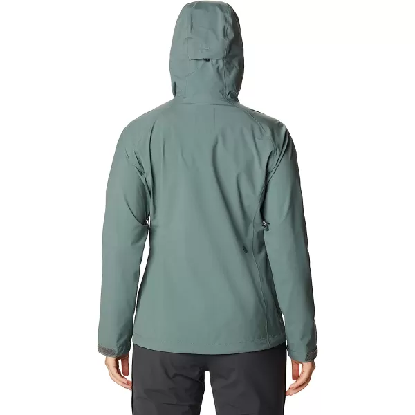imageMountain Hardwear Womens Stretch Ozonic Jacket for Backpacking Hiking Travel and Casual WearThunderhead Grey