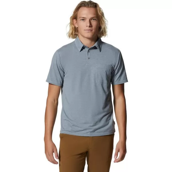 imageMountain Hardwear Mens Low Exposure PoloGlacial Eoe Stripe
