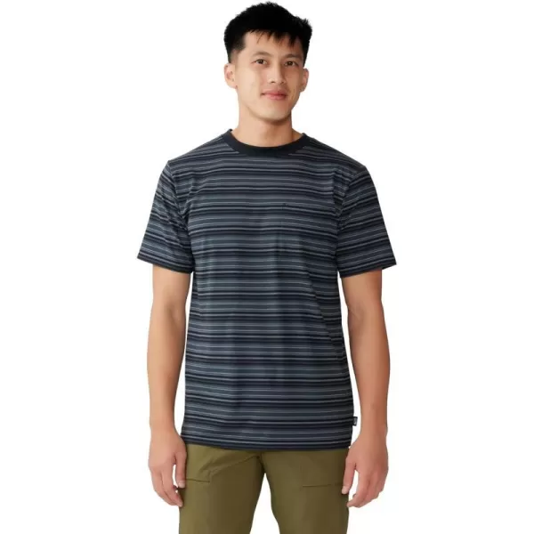 imageMountain Hardwear Mens Low Exposure Short SleeveBlack Crag Stripe